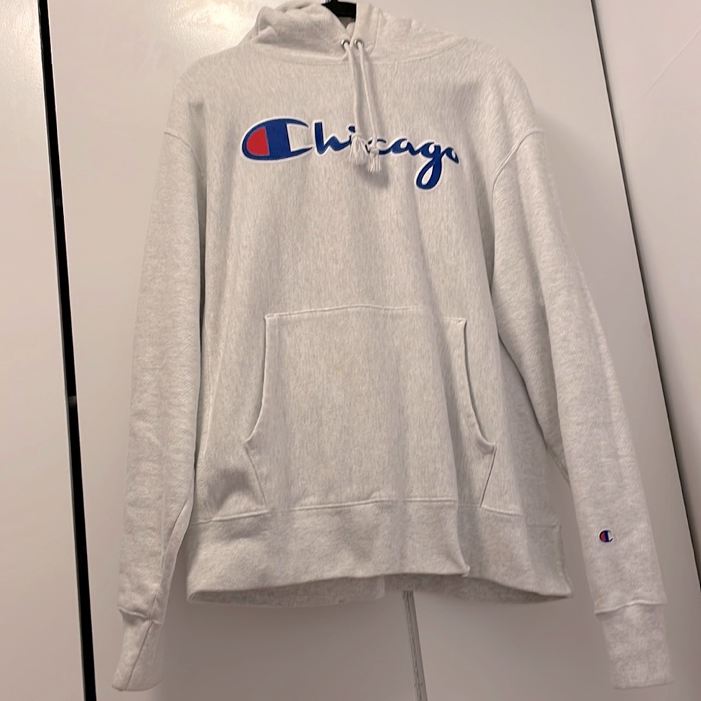 Mens Chicago Champion Pullover Hoodie